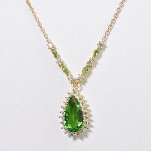 Red Helenite Teardrop Necklace Amnh Shop